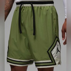 Professional Athlete Owned Jordan Diamond Shorts 
Olive Green/Black – Size XL